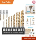Auyaars 19 Pcs Hex Shank Drill Bits Set - Precision Hss Coated For Various Uses New. Price: $12.34.