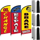 3 Sets Auto Repair Feather With Pole Kit 7 Ft Large Advertising Flags Fo... New. Price: $101.63.