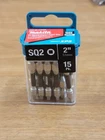 Makita SQ2 Inch #2 Square Power Bits Impact Xps Steel 15 Pc. Pack New. Sw. Price: $20.99.