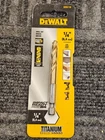 (qty 3) Dewalt DD5116: 1/4-IN 3-3/16-IN Titanium Nitride Coated Hss Jobber Twist Open. Price: $31.73.