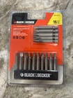Black & Decker BDA10015 15-PIECE Screwdriver Set 2" New Sealed. Price: $8.00.