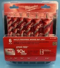 Milwaukee 48-13-0600 Speed Feed Wood Bit 6-1/2" Set Piece New. Price: $69.99.