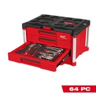 Milwaukee Tool 64 Piece Hand Set With Packout Drawer Box New. Price: $937.77.
