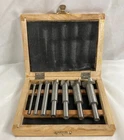 7 Piece Hole Drill Bit Set Size 1/4" To 1" In Wooden Case #P3629 Forstner Used. Price: $22.97.