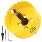 Acekit 2 7/8 Inch Hole Saw With 3/8 Arbor Hss (73MM), Yellow New. Price: $16.99.
