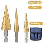 Step Drill Set Titanium Coated,high Speed Steel Cone BITS,3-PIECE New. Price: $6.20.