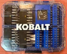 Kobalt Screwdriver Drill And Bit Set - 106 Piece W/case New/never Used. Price: $57.95.