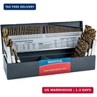 Hidotol 115PCS Cobalt Drill Bit Set M35 Hss For Hardened Steel Fractional 1/16"- New. Price: $232.69.