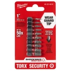 Milwaukee 48-32-4618 10 Piece Shockwave Torx Security Insert Bit Set New. Price: $16.27.