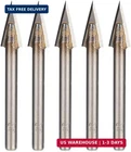 Huhao 5PCS 30 Degreev Engraving 2 Flute Cnc Router Bits 6MM Shank New. Price: $61.98.