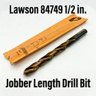 Lawson 84749 1/2" X 6" Jobber Length Drill Bit Hss Gold Finish 135 Split Point New. Price: $18.99.