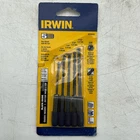 Irwin Tools 4935642 Piece Black Oxide 1/4 Hex Shank Drill Bit Set New. Price: $24.99.