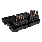 Knkut 10KK7-LHSQX 10-PIECE Black/gold Oxide Left Hand Screw Machine Drill Set New. Price: $105.83.