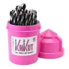 Knkut Pink Drill Bit Set 29PC Jobber Length 1/16 1/2" By 64THS 29KK5DB New. Price: $195.34.