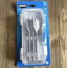 Hart 6-PIECE Spade Drill Bit Set Tri-point Tip 3/8 To 1 New. Price: $14.00.
