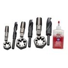 Plumber's Tool Kit, Drill, Tap And Die 10-PIECE Set With 3 Npt New. Price: $241.46.