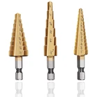 New Titanium Step Drill Bit Set High Speed Steel 3 Pcs Fast Shipping. Price: $11.18.