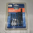7-PIECES Impact Pro Black Oxide Rated 1/4" Hex Shank Fractional Drill New. Price: $14.99.