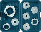 Bosch RA1128 8-PIECE Router Template Set With Included Storage Case And Threaded New. Price: $42.56.