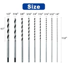 13PCS Brad Point Drill Bit Set Carbon Steel For Hardwood New. Price: $37.98.