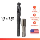 1/2 Carbon Steel Npt Pipe Tap And 23/32 High Speed Drill Bit Set (2-PIECE) New. Price: $19.99.