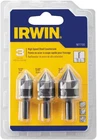 (j) Irwin - 82 Degree Black Oxide Countersink Drill Bit 3 Pc. Set New. Price: $31.99.