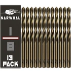 Narwhal 1/8 Inch Cobalt Drill Bits 13 Pack Industrial Grade M35 2.55"... New. Price: $17.24.