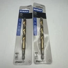 Lot Of 2 Impact Grade Titanium Drill Bit 3/8" Kobalt Quick Speed Fit New. Price: $24.99.