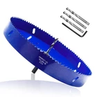 Seimneire 10 Inch Hole Saw With Heavy Duty Arbor, 1.2 Cutting Depth Hss ... New. Price: $51.51.