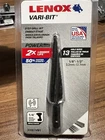 Lenox 30881 VB1 Vari-bit 13 Holes Sizes 1/8" To 1/2" Step Drill W/1/4" Shank New. Price: $16.00.