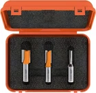 Cmt 811.501.11 3-PIECE Plywood Groove 1/2-INCH Shank Router Bit Set New. Price: $48.99.