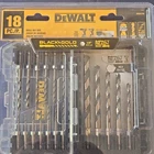 Dewalt DWAH1188 Black & Gold 18PC Split Point Impact Ready Drill Bit Set 1/4" New. Price: $35.00.