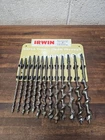 Q60- Vintage Irwin Auger 13 Pc Drill Brace Bit Set 1/4-1 W/ Display Rack Sign Used. Price: $69.99.
