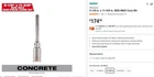 $175+ Milwaukee 48-20-5420 3-1/8 In. 11-3/8 Sds-max Core Bit New. Price: $90.00.