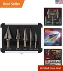 Step Drill Bits, Hss 5PCS Titanium Set, 50 Sizes In High Spe... New. Price: $46.99.