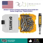 Dewalt 18 Piece Compact Magnetic Drive Guide Set - Yellow Tough Case DWAF2058C Open. Price: $19.99.
