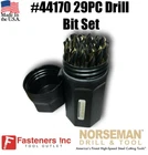 New Norseman 29PC Magnum Super Premium Drill Bit Set, Jobber Length #44170 Usa. Price: $119.99.