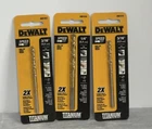 Dewalt (1) DW1316 1/4" (2) DW1312 Titanium Coated Speed Tip Drill Bits New. Price: $14.36.
