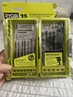 Ryobi 25PC Hex Shank Black Oxide Drill Bit Set - A971502 Open. Price: $22.00.