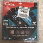 Makita B-69674 12IN Diamond Saw Blade Dual Purpose Concrete & Asphalt New. Price: $45.00.