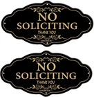 2 Pack No Soliciting Signs For House, 7.9 X 4 Durable Hard Acrylic With Strong New. Price: $15.02.