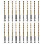 Cobalt Drill Bit SET,20 Pack 11/64 Inch High Speed Steel Hex Shank Jobber New. Price: $43.99.