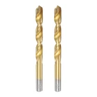 2PCS Titanium Twist Bit 3/8" Dia Round Shank High Speed Steel Drills New. Price: $17.54.