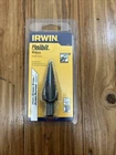 Irwin 11104 Unibit #4M Step Drill Bit, 4MM To 22MM, Sizes New Packaging. Price: $29.99.