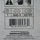 Greenlee Textron Kwik Change Carbide-tipped Cutter In (76.2 Mm) 645-3 New. Price: $78.00.