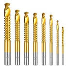 Drill Through Any Material Fast 8 Pack Titanium Hss Bits 3-10MM New. Price: $20.00.