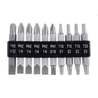 10 Piece 2 Inch Double End Screwdriver Bits, Steel Material, New Condition,. Price: $14.33.