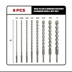 Sabre Tools 8-PIECE 12IN Sds Plus Masonry Concrete Drill Bits 1/4" 1" Sizes New. Price: $59.99.