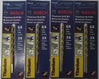 Bosch TI2139 3/16" Titanium Split Point Jobber Drill Bit 4PKS New. Price: $5.50.