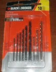 Black & Decker 9-PIECE Drill Bit Set Oxide Masonry 71-117 *read Open. Price: $8.50.